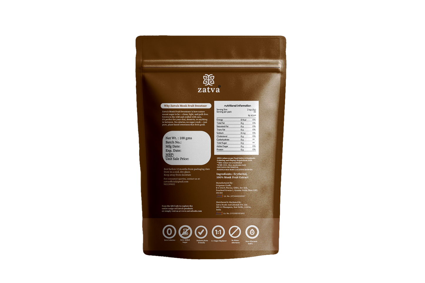 Monk Fruit Sweetener - The Smart Sweet