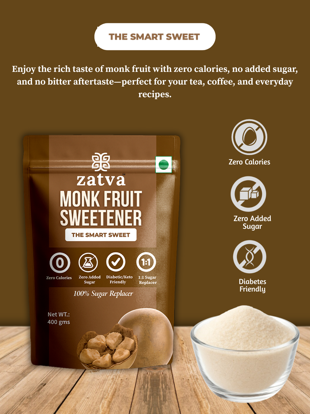 Monk Fruit Sweetener - The Smart Sweet